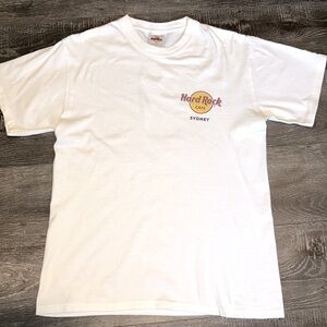 Hard Rock Cafe Sydney, Australia white cotton t-shirt - size small